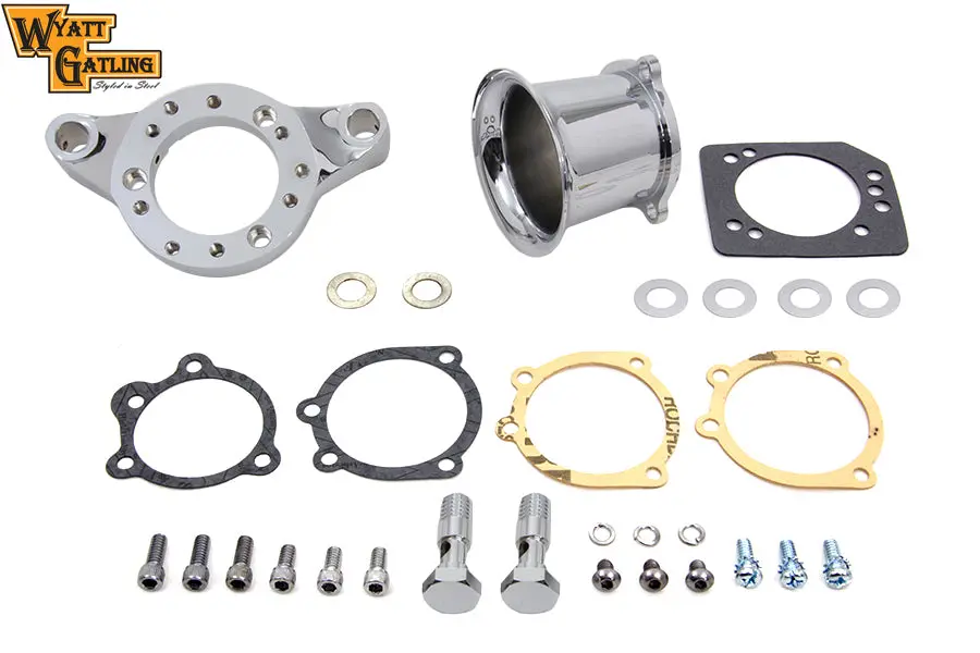 Chrome Wyatt Gatling Velocity Stack Assembly - V-Twin Mfg. 1