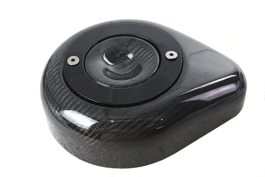 Teardrop Air Cleaner Cover Carbon Fiber - V-Twin Mfg. 1
