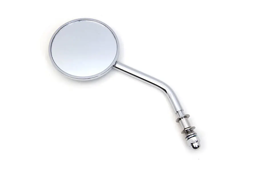 Mini Round Mirror Left Side Only - V-Twin Mfg. 1