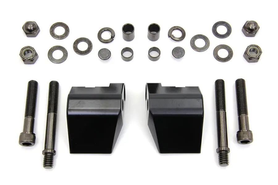 Black Mirror Mount Block - V-Twin Mfg. 1
