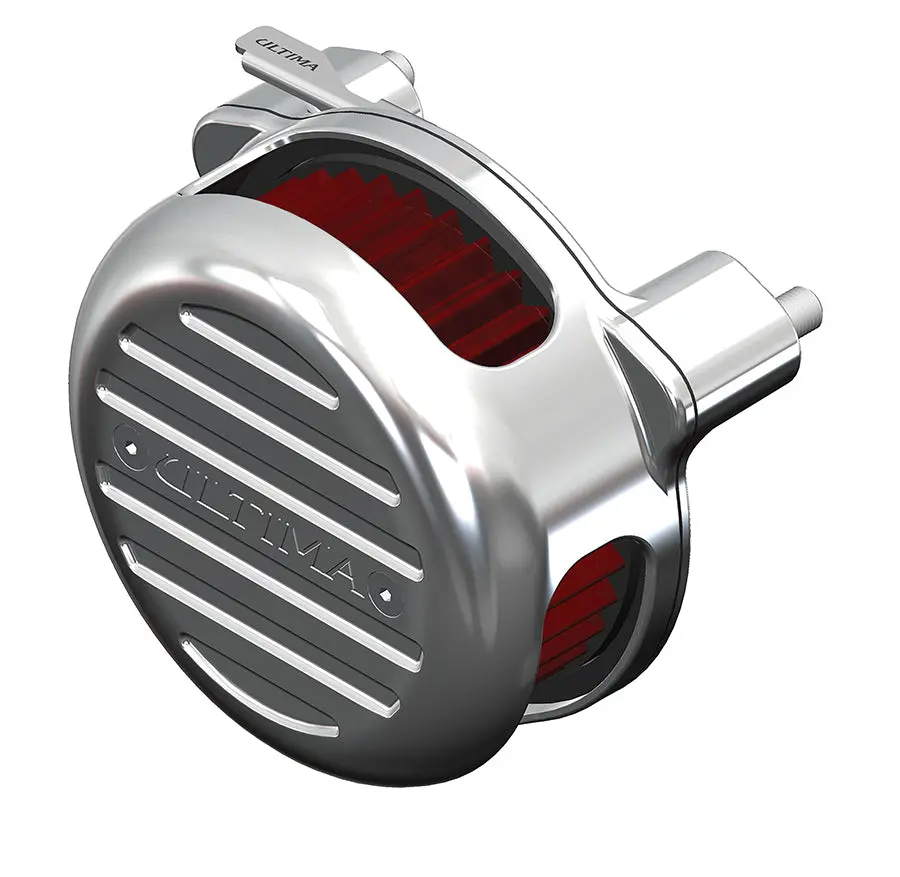 Ultima Free Flow Milled Air Cleaner Kit Chrome - V-Twin Mfg. 1