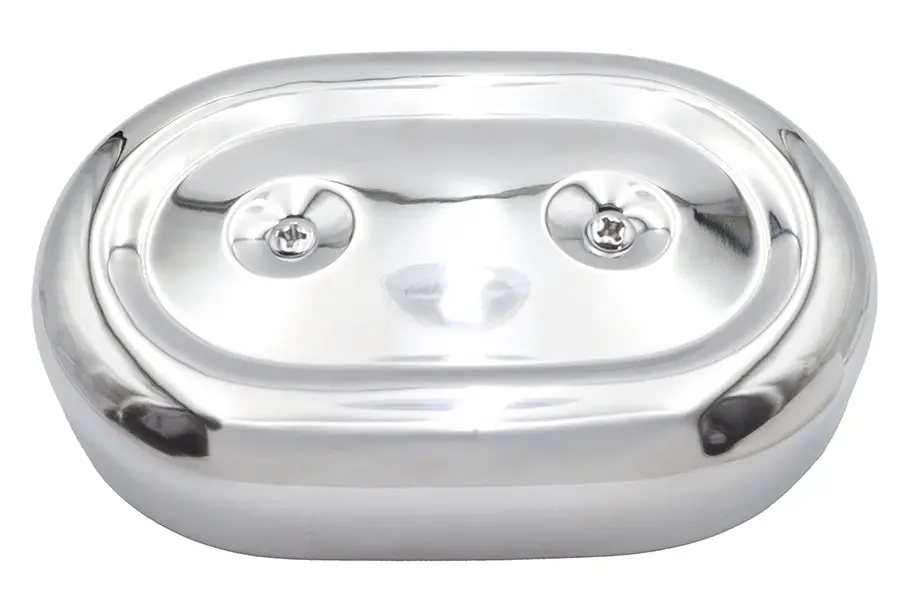 M8 Oval Air Cleaner Cover Kit Chrome - V-Twin Mfg. 1