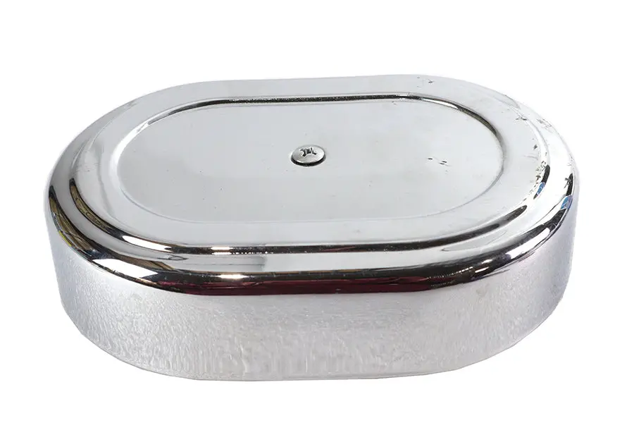 Mini Oval Air Cleaner Kit Chrome For Bendix Carburetors - V-Twin Mfg. 1