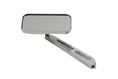 Rectangular Mirror Chrome With Billet Stem - V-Twin Mfg. 1