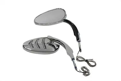 Detonator Led Mirror Set Billet - V-Twin Mfg. 1