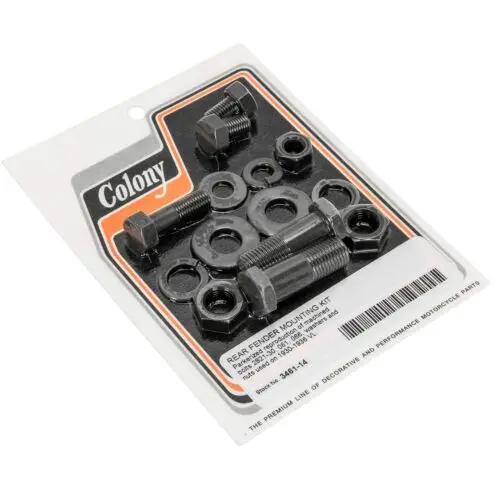 Rear Fender Mounting Kit Parkerized - V-Twin Mfg. 1