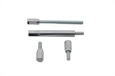 Shorty Float Bowl Screw Set Chrome - V-Twin Mfg. 1