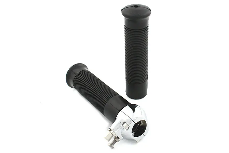 1 Inch Twist Grip Assembly Chrome - V-Twin Mfg. 1