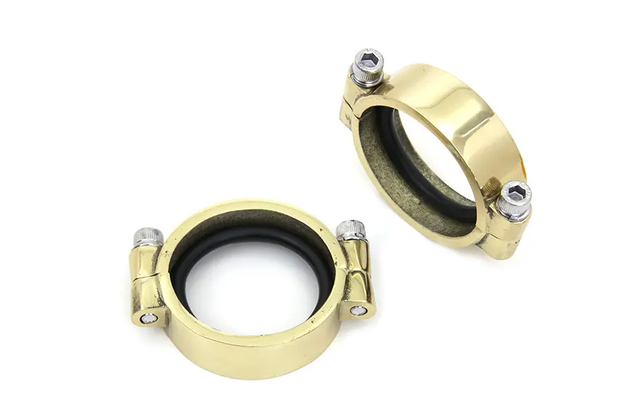 Brass Intake Manifold Clamp Set - V-Twin Mfg. 1