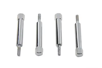 42/45 Flat Side Carburetor Float Bowl Speed Screw Set Chrome - V-Twin Mfg. 1