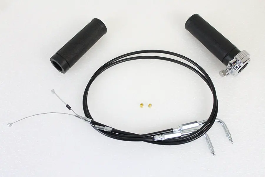 Twist Grip Kit With Cables - V-Twin Mfg. 1
