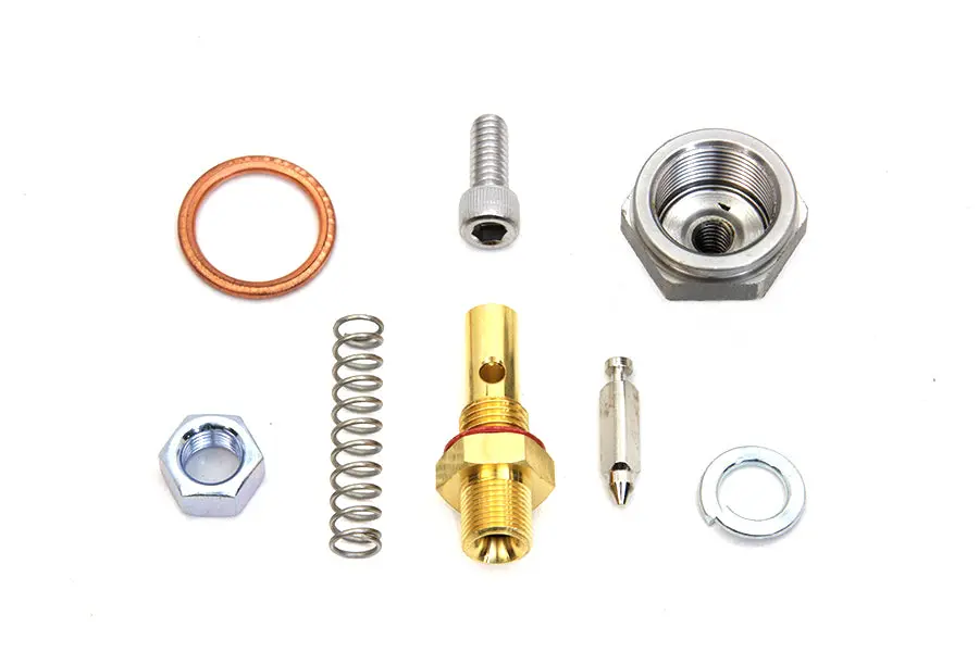 Lock Nut With Linkert Needle And Seat Kit Zinc - V-Twin Mfg. 1
