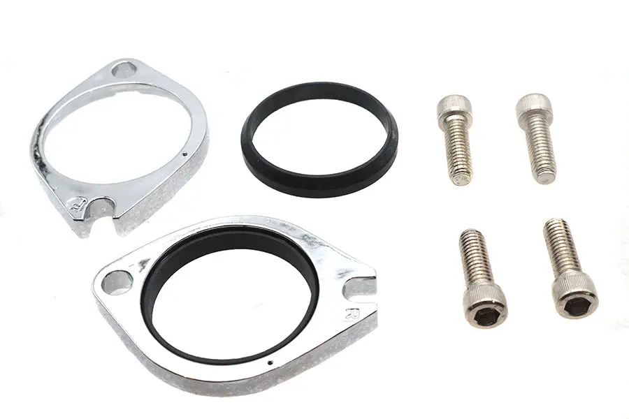 Intake Manifold Flange Kit Chrome - V-Twin Mfg. 1