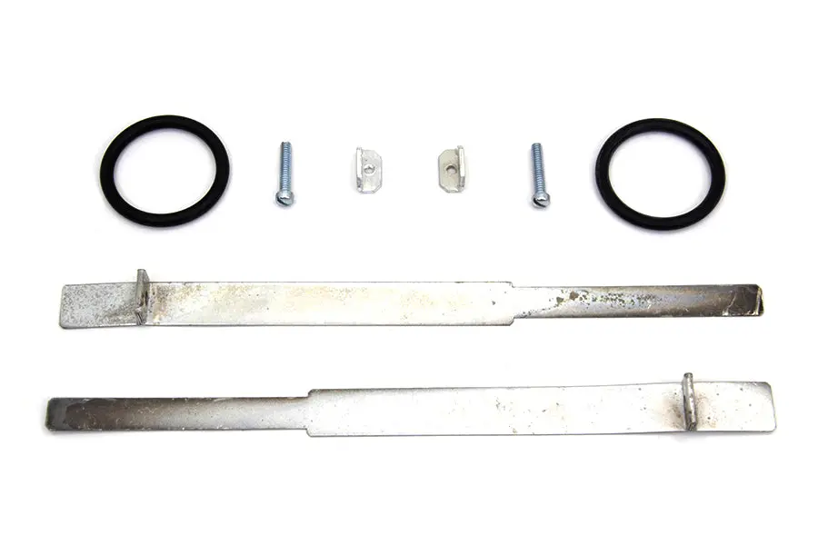Replica Cadmium Intake Manifold Clamp Set - V-Twin Mfg. 1