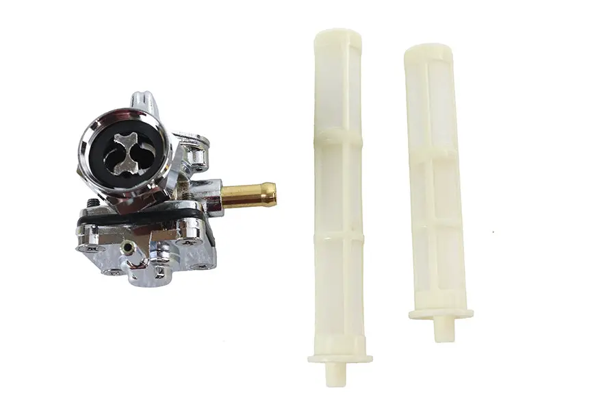 Vacuum Petcock Fuel Valve Chrome - V-Twin Mfg. 1