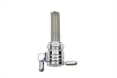 Chrome Sifton Ball Petcock With Downward Outlet And Nut - V-Twin Mfg. 1
