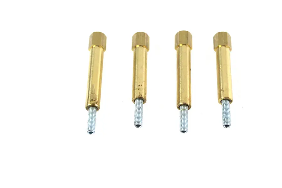 Carburetor Float Bowl Speed Screw Set Brass - V-Twin Mfg. 1