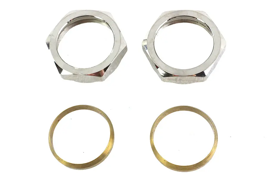 Nickel Plated Intake Manifold Nut And Seal Kit - V-Twin Mfg. 1