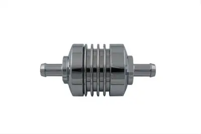 Chrome Billet Fuel Filter - V-Twin Mfg. 1