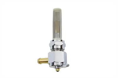 Sifton Chrome Hex Petcock Forward Facing With Nut - V-Twin Mfg. 1