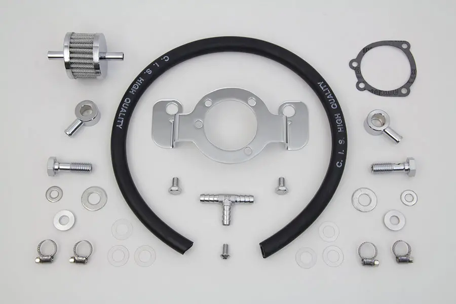 Crankcase Breather And Bracket Kit - V-Twin Mfg. 1