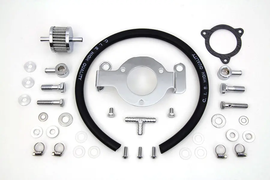 Crankcase Breather And Bracket Kit - V-Twin Mfg. 1