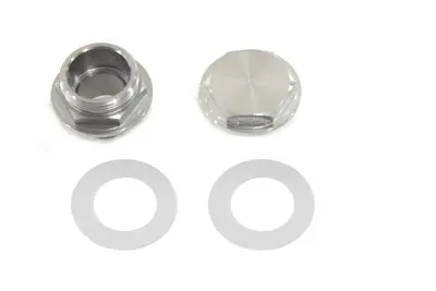 Petcock Adapter Set Chrome - V-Twin Mfg. 1