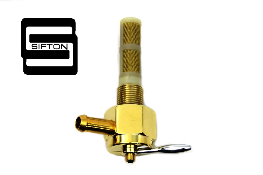 Sifton Brass Hex Petcock 90° Right Hand Spigot - V-Twin Mfg. 1