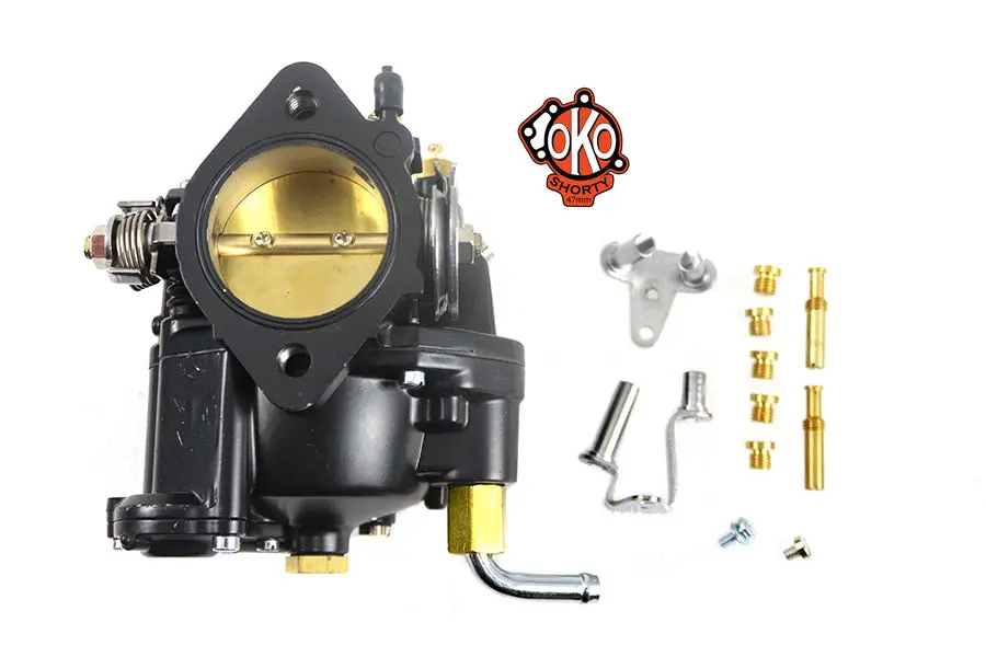Oko Performance 1-7/8 Inch Shorty Carburetor Black - V-Twin Mfg. 1