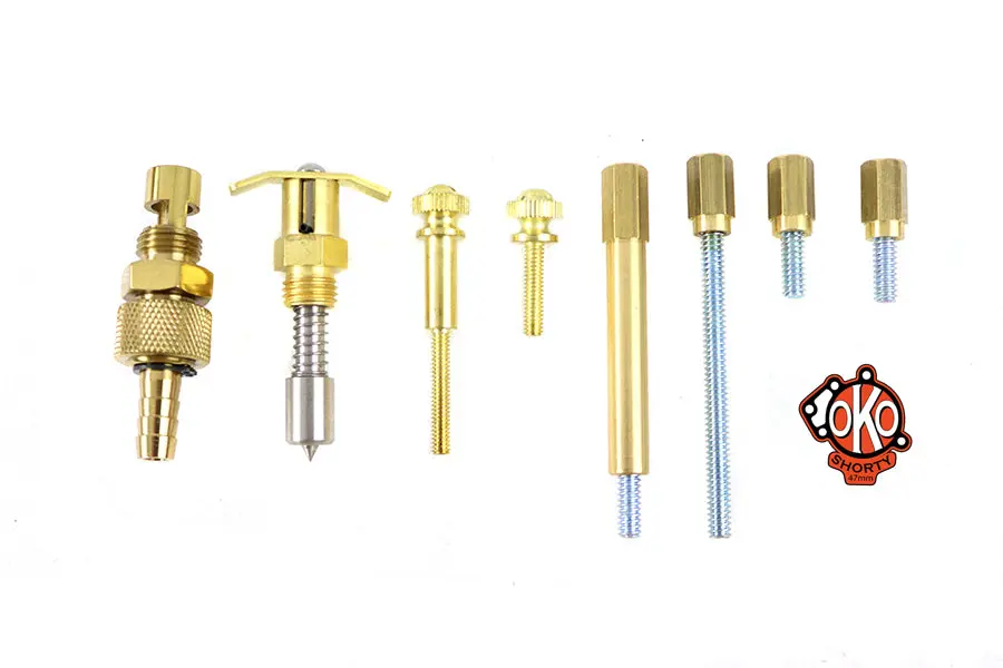 S&S Shorty Carburetor Accent Kit Brass - V-Twin Mfg. 1