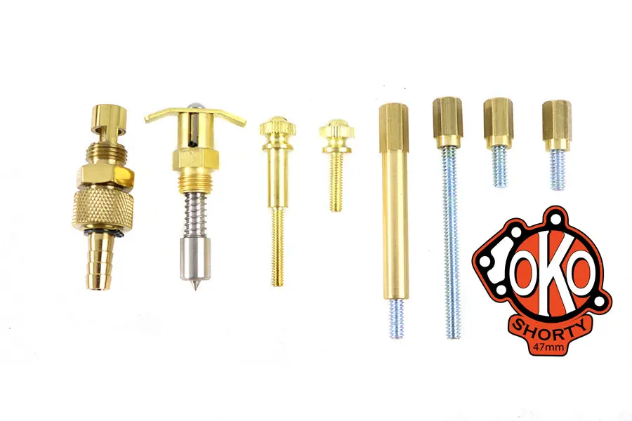 Retro Oko Shorty Carburetor Parts Kit Brass - V-Twin Mfg. 1