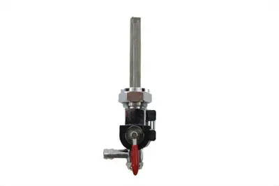 Accel Hi-Flow Chrome Petcock 90° With Nut - V-Twin Mfg. 1