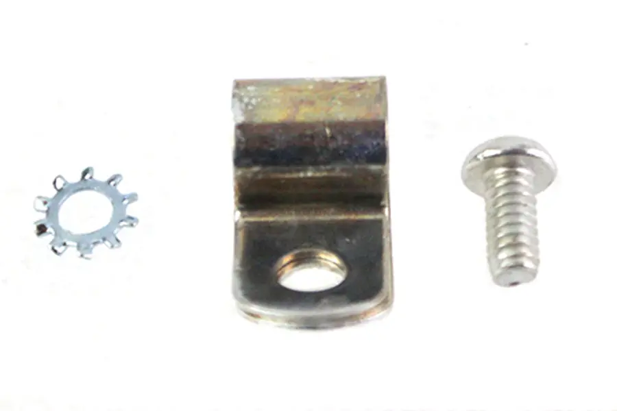 Front Brake Cable Clip Cadmium - V-Twin Mfg. 1