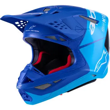 Alpinestars Supertech M10 Helmet - Flood - Mips® - Blue/Black Carbon - Xl 8301023-7282-Xl 1