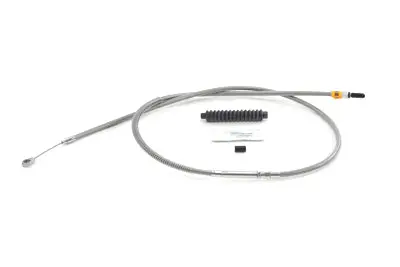 58.5 Inch Braided Stainless Steel Clutch Cable - V-Twin Mfg. 1