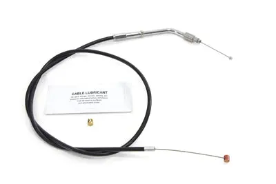 34 Inch Black Throttle Cable - V-Twin Mfg. 1