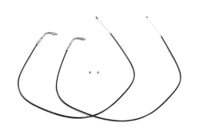 41.50 Inch Black Throttle And Idle Cable Set - V-Twin Mfg. 1