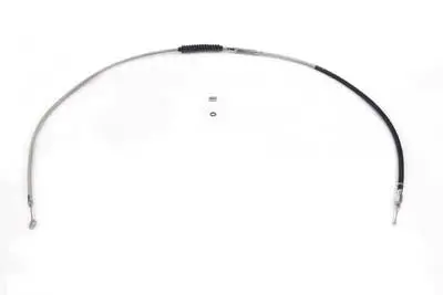 68.81 Inch Braided Stainless Steel Clutch Cable - V-Twin Mfg. 1