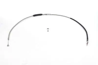 64.75 Inch Braided Stainless Steel Clutch Cable - V-Twin Mfg. 1
