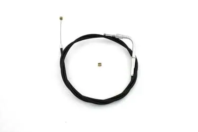 Black Throttle Cable With 90° Elbow Fitting - V-Twin Mfg. 1