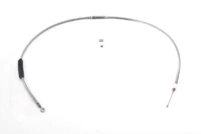 65.66 Inch Braided Stainless Steel Clutch Cable - V-Twin Mfg. 1