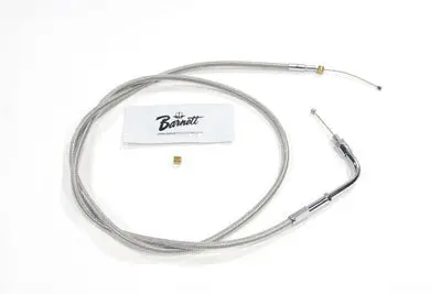 Braided Stainless Steel Throttle Cable With 45 Inch Casing - V-Twin Mfg. 1