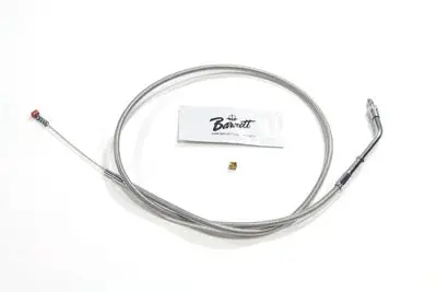 Braided Stainless Steel Idle Cable With 38 Inch Casing - V-Twin Mfg. 1