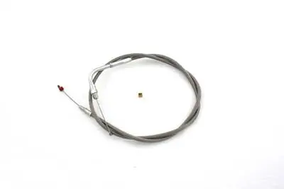 Braided Stainless Steel Throttle Cable - V-Twin Mfg. 1