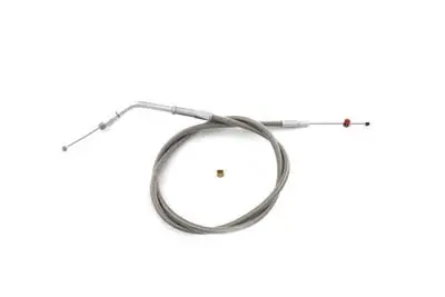 35.75 Inch Stainless Steel Throttle Cable - V-Twin Mfg. 1