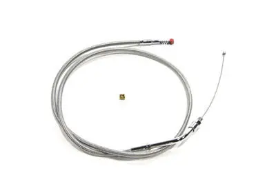 36.625 Inch Stainless Steel Idle Cable - V-Twin Mfg. 1