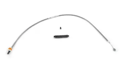 54 Inch Braided Stainless Steel Clutch Cable - V-Twin Mfg. 1