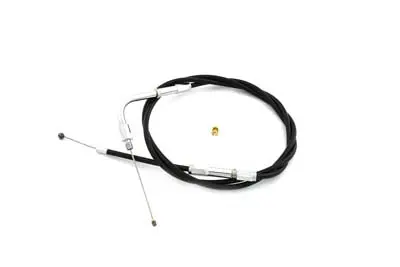 Black Throttle Cable With 46 Inch Casing - V-Twin Mfg. 1