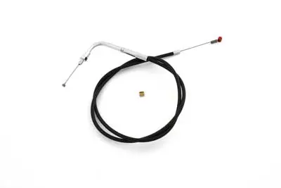 30 Inch Black Idle Cable 90° Elbow Fitting - V-Twin Mfg. 1