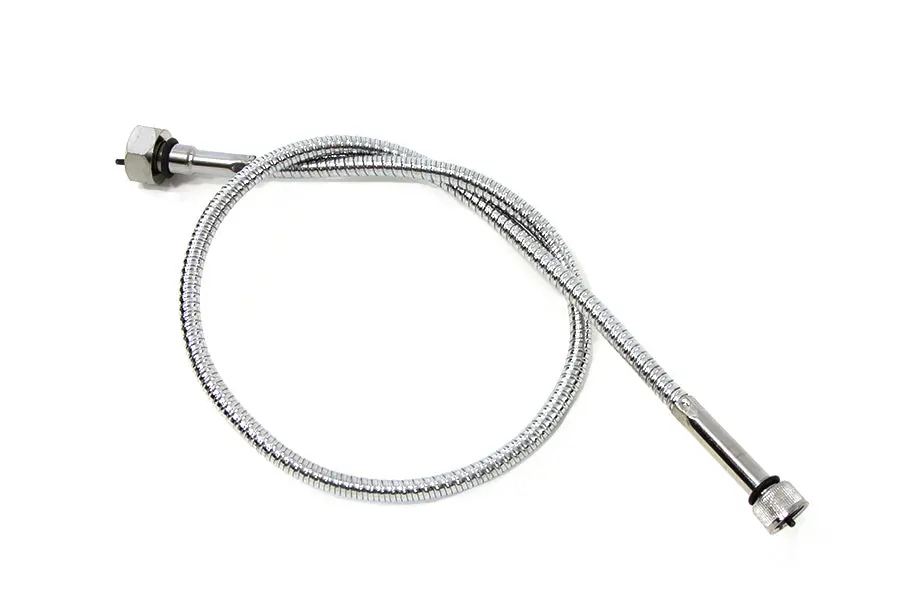 35 Inch Chrome Speedometer Cable - V-Twin Mfg. 1